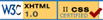 Valid XHTML 1.0 / CSS